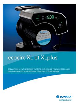 Circulateur haut rendement à rotor noyé pour chauffage collectif | Ecocirc XL et XLplus