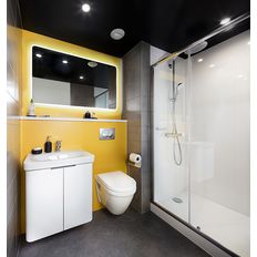 Salle de bain préfabriquée pour l’hôtellerie et le résidentiel | DIMENSIO 110 | Gamme BAUDET SMART