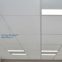 Ossatures de suspension pour plafonds modulaires blanc mat | Chicago Metallic™ Matt White 11