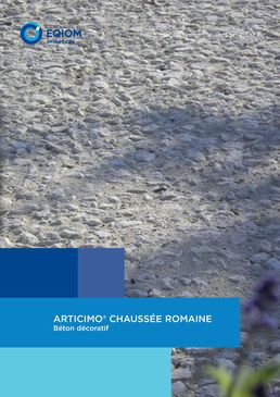 Coulis ou mortier fluide pour la réalisation de voiries décoratives | Articimo Chaussée romaine