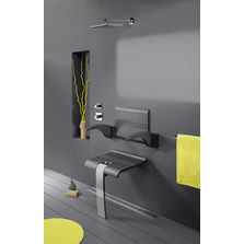 Siège de douche avec dossier et deux accoudoirs amovibles | Kit complet Arsis 600 Composition CONFORT