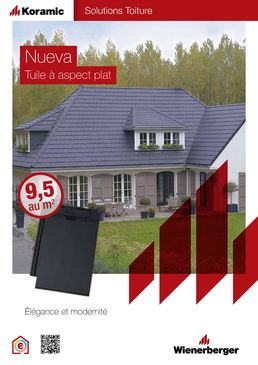 Tuile plate grand moule pour toiture contemporaine | Nueva