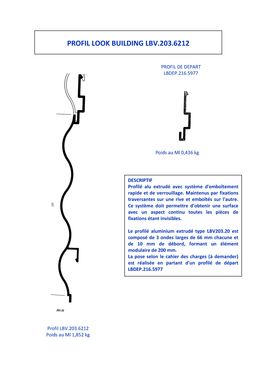 Profilé aluminium extrudé | PROFIL LOOK BUILDING LBV.203.6212