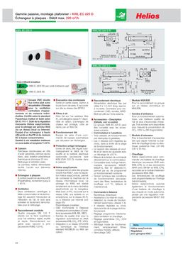 Unité de ventilation double flux encastrable | EcoVent Verso 45 KWL EC