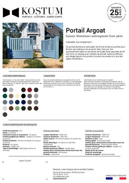 Portail design intemporel en aluminium | ARGOAT