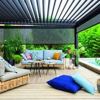 Ecran solaire en toile pour store extérieur à zip | Soltis Veozip