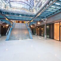 Porte à 2 vantaux coupe-feu vitrée en acier | ACIERFLAM