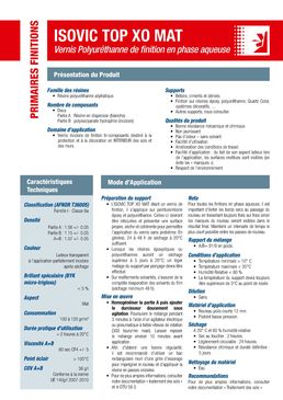 Vernis de finition polyuréthanne à faible teneur en COV | Isovic Top XO