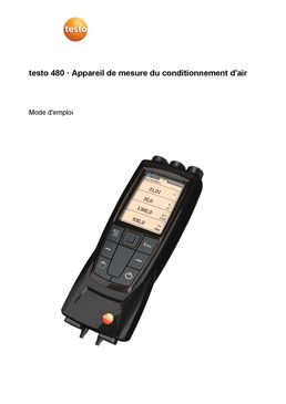 Anémomètre pour installations de traitement d'air | Testo 480