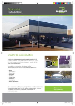 Construction industrialisée pour équipement sportif | Construction Traditionnelle