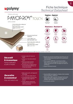 Panneau décoratif performant anti-traces de doigts | Panoprey TOUCH