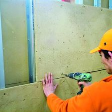 Plaque de cloison en argile massif et fibres naturelles | Plak'Argilus