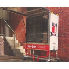 Cabine mobile de chantier pour le stockage et la présentation des données BIM | BIM BOX