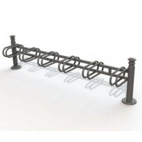 Support vélos 6 places design - Tête élégance