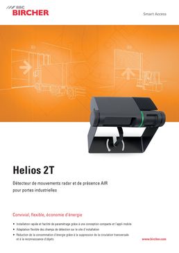 Détecteur de mouvements radar et de présence AIR pour portes industrielles | Helios 2T