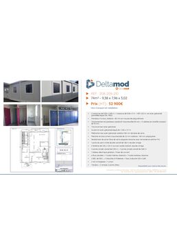 Modulaire d'occasion 208-209-210 - 74 m² | Cougnaud