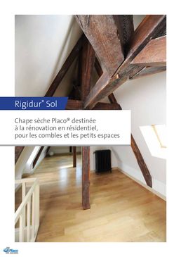Plaque de plâtre et fibre cellulosique pour réalisation de chapes sèches | Rigidur Sol