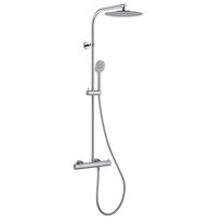 Système douche thermostatique NF chromé pomme ronde ABS | PRO 1