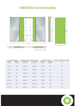 Vantail double - plaques de plâtre | Orchidea gamme classique  