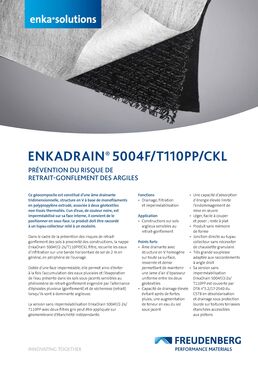 Prévention du risque de retrait gonflement des sols à proximité d’une construction I ENKADRAIN 5004F/CKL