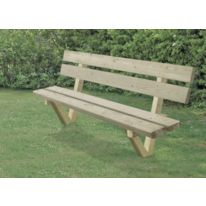 Banc parc et jardin public en pin classe 4 autoclave Offenbourg