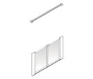Parois de douche pivotantes 2 panneaux en niche | Access Option-M - 92108N