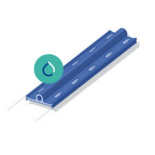 Barrette en polyamide avec drainage pour menuiserie aluminium | Polyamide avec drainage