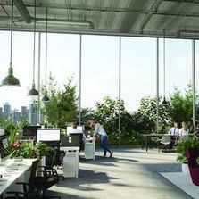 Façade rideau à grands vitrage double ou triple résistant au feu et à l'effraction | Tental