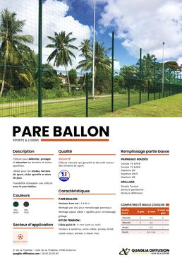 Clôture sportive | Pare-Ballon