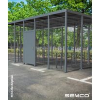 Abri deux-roues | Abrigo en acier sécurisé pour vélos