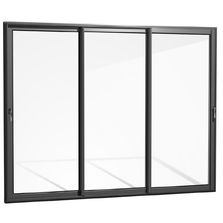 Coulissant en aluminium avec vitrage jusqu'à 32 mm  | Finition Equilibre 32 mm