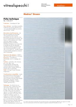 Verre texturé collection Madras® Texture | Madras® Stream
