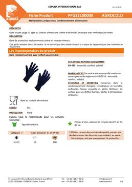 Gant de protection tricotés – Jauge 13   | AGROCOLD