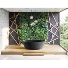 Baignoire îlot en matériau antibactérien teinté dans la masse | OPAL QUIZ