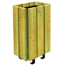 Corbeille de ville Brême en bois de pin