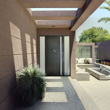 Porte d'entrée monobloc en aluminium à haute performance thermique | Série 5700 Monobloc