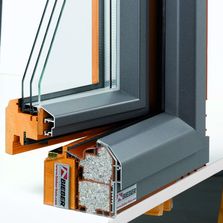 Menuiserie mixte bois/alu à triple vitrage | Euro Mixte Passive
