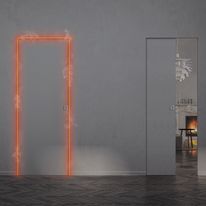 Porte coulissante coupe-feu sans encadrement | Syntesis Line EI30