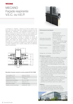 Lames de brise-soleil en aluminium à intégrer en façade | Wicsolaire Mecano Wictec