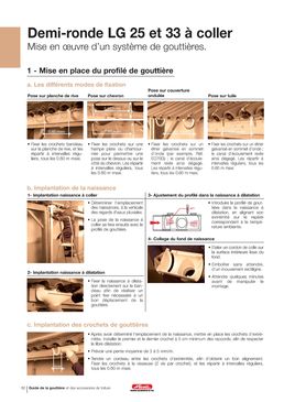 Gouttière demi-ronde de 115 ou 170 mm d'ouverture | Gouttiere demi-ronde de 25/33