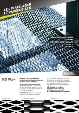 Métal déployé MD Walk pour platelages et passerelles | MD Walk