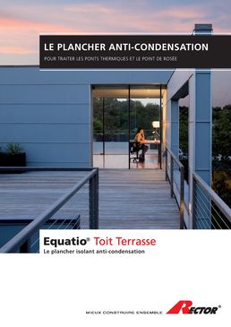 Plancher isolant anticondensation pour toitures-terrasses | Equatio Toit Terrasse