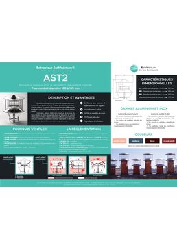 Extracteur statique pour la ventilation naturelle - conduit diamètre 160 à 199 mm | AST2