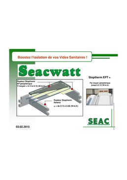 Ruptures thermiques pour plancher vide sanitaire | Seacwatt