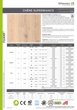 FLOORs Chêne Superbianco