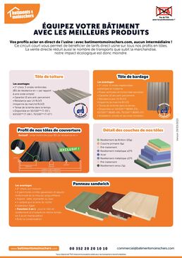 BÂTIMENT GALVANISÉ IMPLANTATION ZONE VENTEUSE (JUSQU'À 192KM/H) - 430M² - 8,90X48X5M