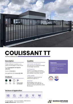 Portail Acier Barreaudé Coulissant | Portail coulissant TT