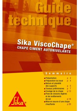 Chape fluide avec fibres métalliques ou synthétiques | Sika ViscoChape