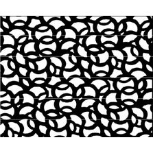 Métal perforé décoratif - Décor Cercle entrelacé | Rythmic LUNA