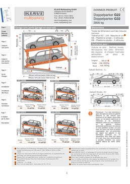 Parking mécanisé indépendant sur plateformes inclinées à déplacement vertical | 2042/G32
